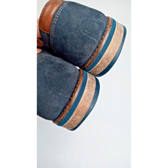 HEL by LLOYD Blue Suede Shoes Mens sz 9 Made in Germany Casual Work - Picture 13 of 14
